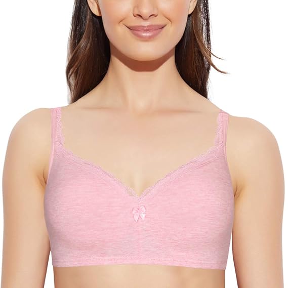 Enamor Smoothening Women's Cotton Everyday Balconette T-Shirt Bra – Padded, Wirefree, Medium Coverage, Full Support, All-Day Comfort A017